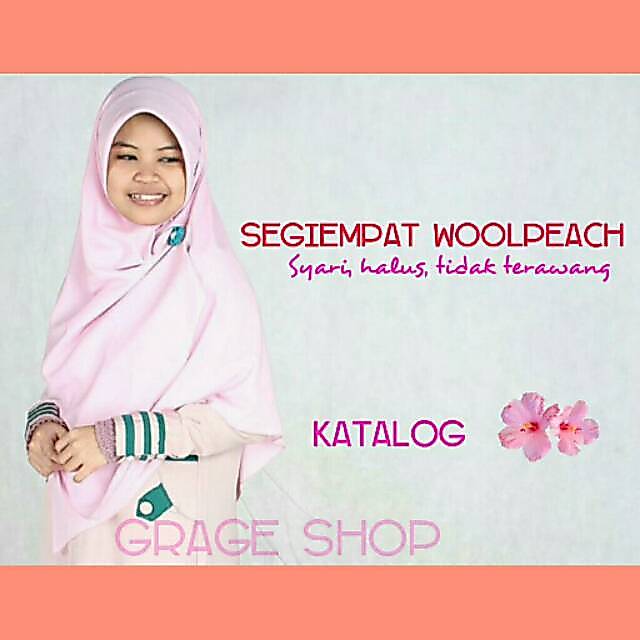 Segiempat wolfis 120x120. Square khimar jilbab syari