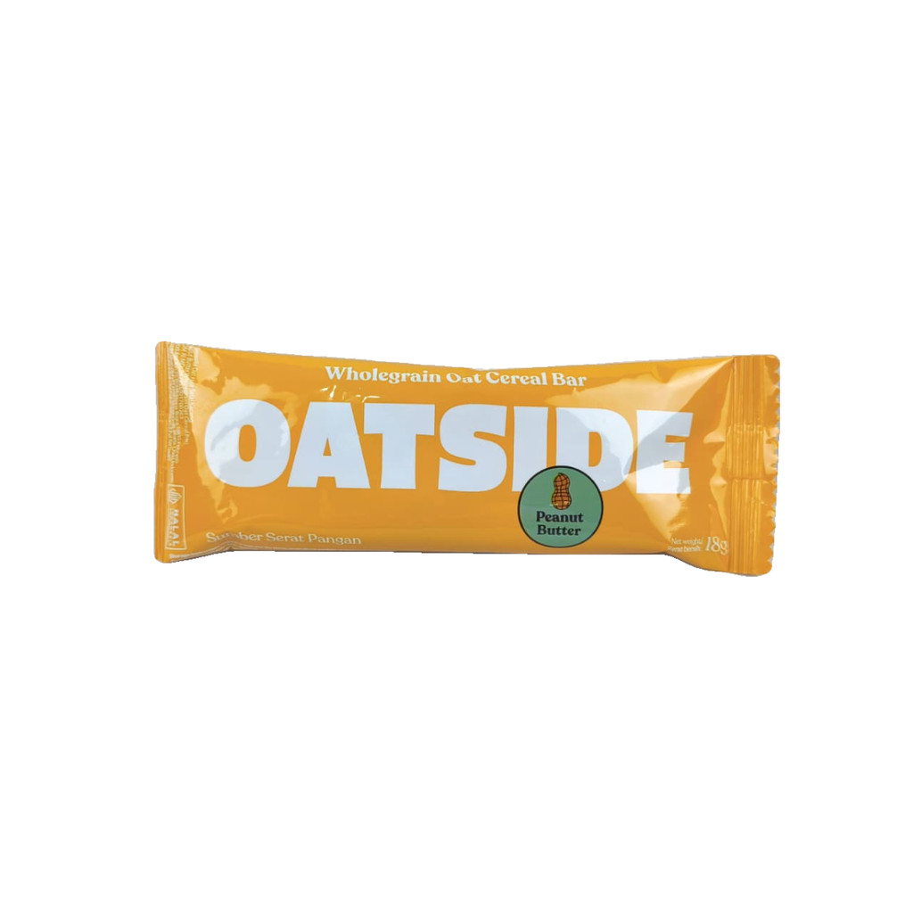 

Oatside Wholegrain Oat Cereal Bar Peanut Butter 18Gr