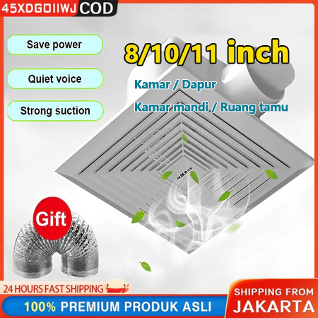 Exhaust Fan 8inch 10inch 11 Inch  Ceiling Type Exhaust Fan Ventilation Fan Direct Exhaust Fan Kipas 