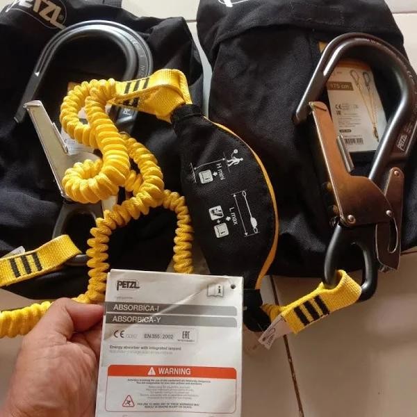 

READY PETZL ABSORBICA Y LANYARD 150CM + MGO / PETZL LANYARD GANDA MURAH