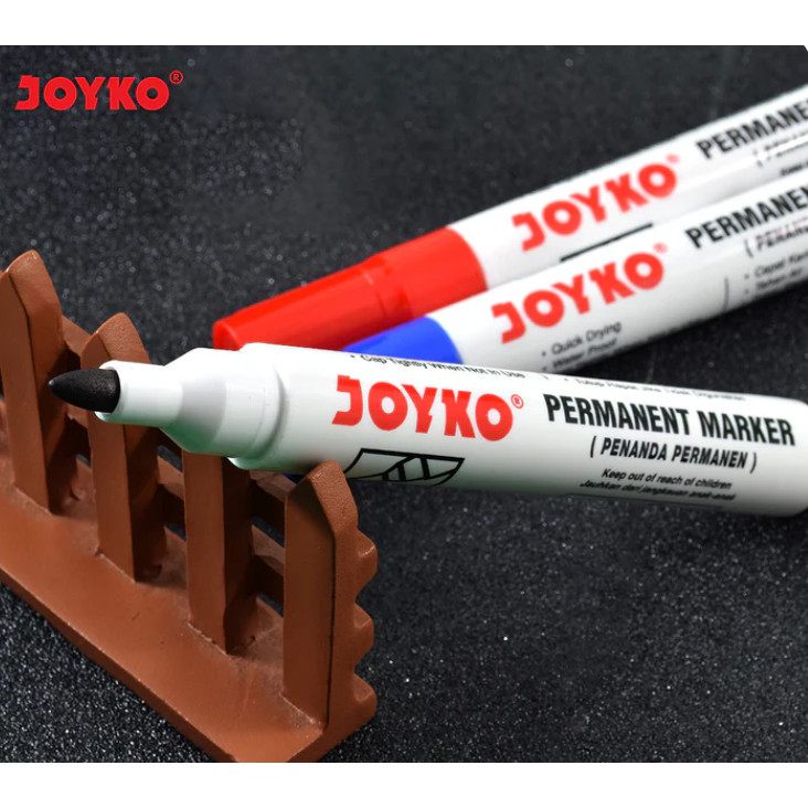 

SPIDOL MARKER PERMANENT PM-17 JOYKO BLACK HITAM PERMANEN PM 17 ROUND TIP MURAH AWET ATK MURAH