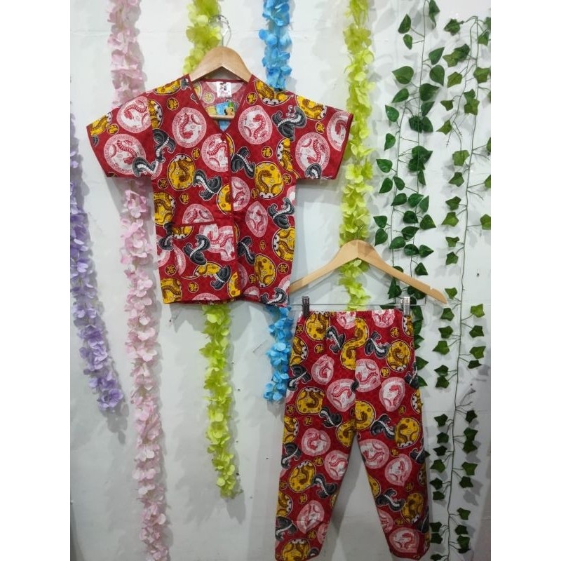 Piyama Viron anak Imlek (3-12 tahun) Baju tidur Viron anak imlek katun dingin kualitas premium