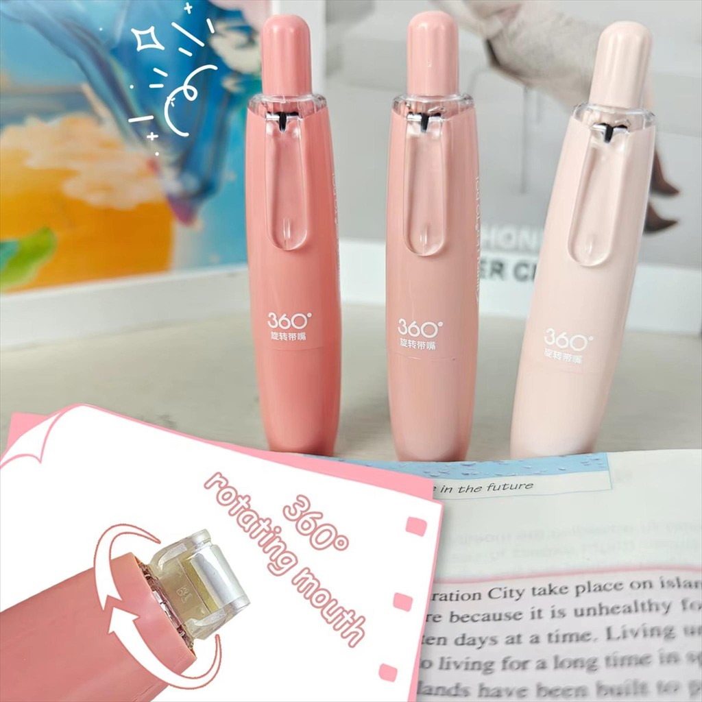 

NAS Glue Tape Retractable Satuan [1 PCS] / Lem Kertas Mekanik Praktis 1 Buah / Pita Lem Cetek Double Taper Roll Roller Dot Glue