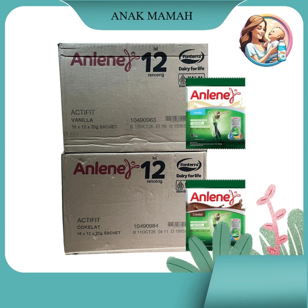 

Anlene Renceng Karton Isi 12 Renteng Coklat Vanila Susu Tinggi Kalsium Rendah Gula Anak Mamah Store