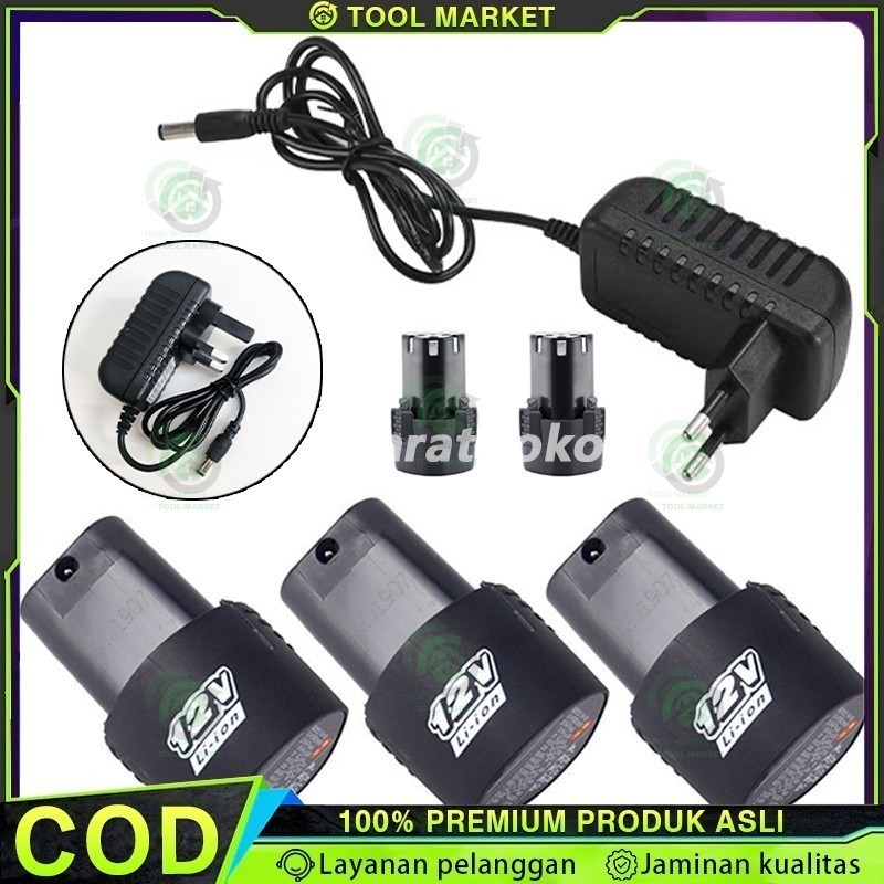Baterai Bor Cordless 12v  24V Baterai Bor Cordless Li-Ion 12 Volt Baterai Bor Electric Cordless Rech