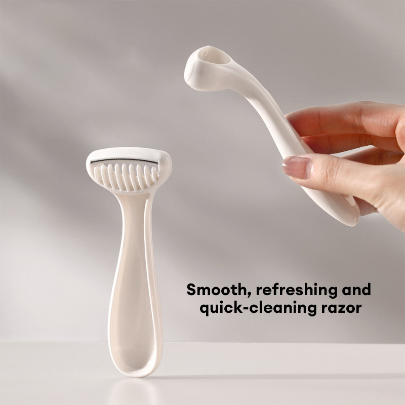 [COD]Alat Cukur Ketiak Alat Cukur Wanita Manual Portabel Pisau Penghilang Bulu-SS