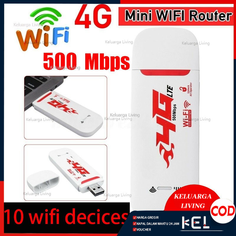 Modem Wifi 4g All Operator Modem WIFI USB 500Mbps 4g LTE Wi-Fi portabel All Operator LTE Modem USB