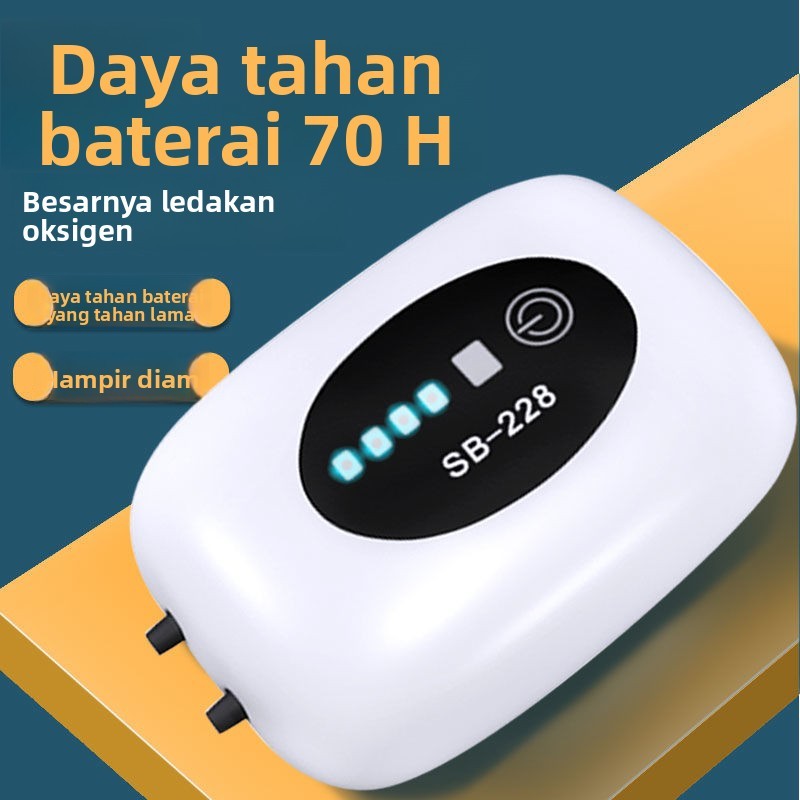 Pompa Oksigen Songbao Pompa Oksigenasi Khusus Memancing Baterai Lithium Isi Ulang Dual-guna Outdoor 