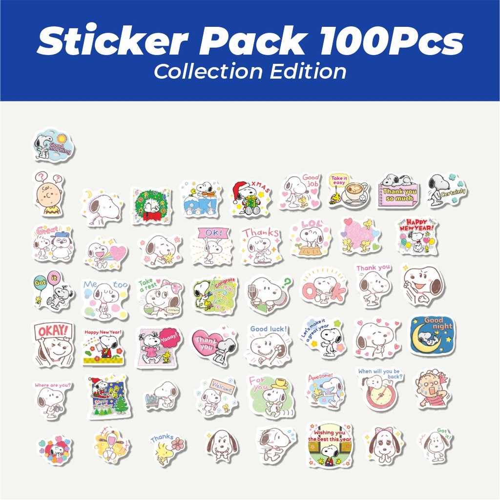 

Hot Stiker Kartun Snoopy V14 Lucu Anti Air Stikers Berperekat Waterproof Sticker Decal Buat Motor Helm Buku Journal Koper Casing HP Laptop Botol Minum