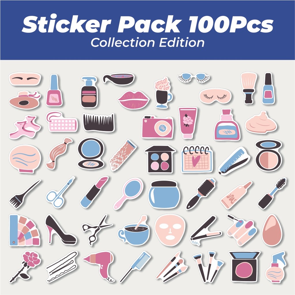 

Hot Stiker Beauty Servic [Kecantikan] Lucu Anti Air Stikers Berperekat Waterproof Sticker Decal Buat Motor Helm Buku Journal Koper Casing HP Laptop Botol Minum
