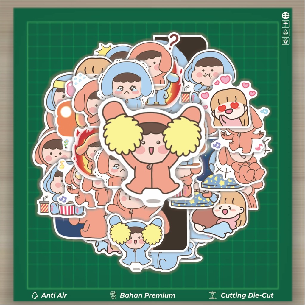 

HOT 50 PCS STIKER Stiker Puppies Couple Stiker Fashion Cars Decal Dingin Kartu Album Custom Vinyl Anti Air- Sticker Aesthetic Buku Journal Koper Casing HP Tablet Laptop Helm Motor Botol Minum