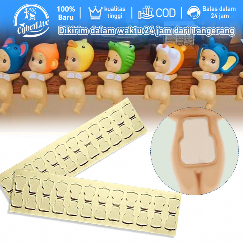 

24pcs Adhesive Tape Sonny Angel Stiker Double Tape Pengganti Untuk Hippers Sonny Angel / Animal Hiasan Mobil
