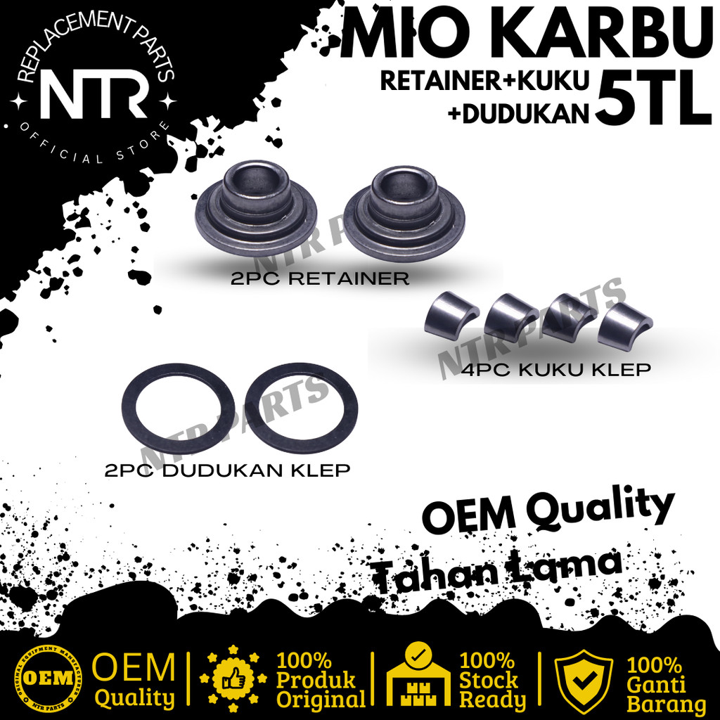 retainer assy kuku klep dudukan klep topi klep Mio Smile Mio Sporty Mio Karbu Soul Karbu NTR Parts O