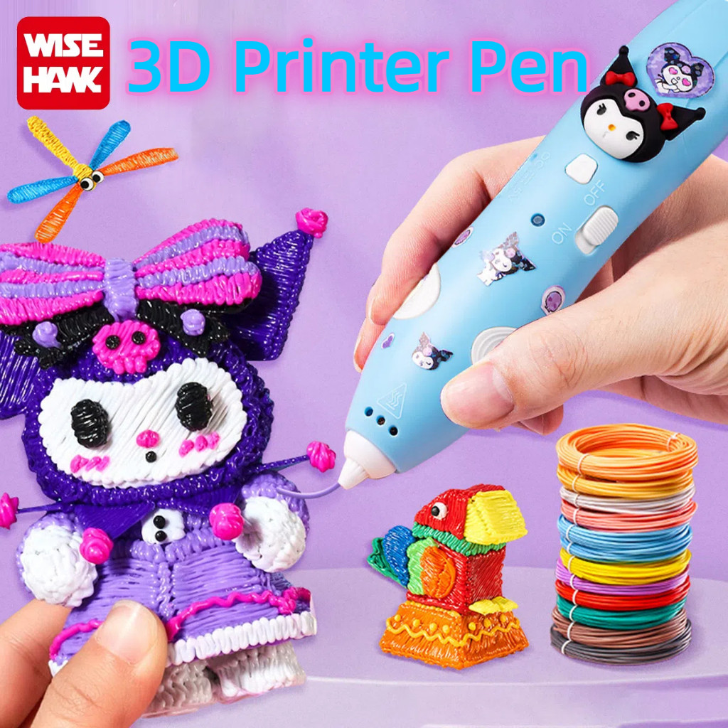 

New WISEHAWK 3D Printing Pen 3D Printer Arts Pen Making Doodle Arts Crafts 3D Pen Free PLA FilamentPremium
