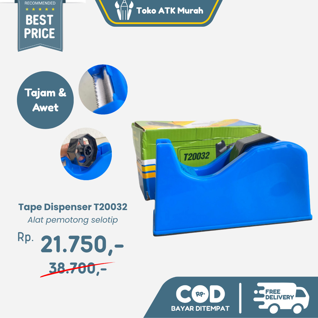 

Tape Dispenser Selotip TS-0032 / Alat Pemotong Lakban