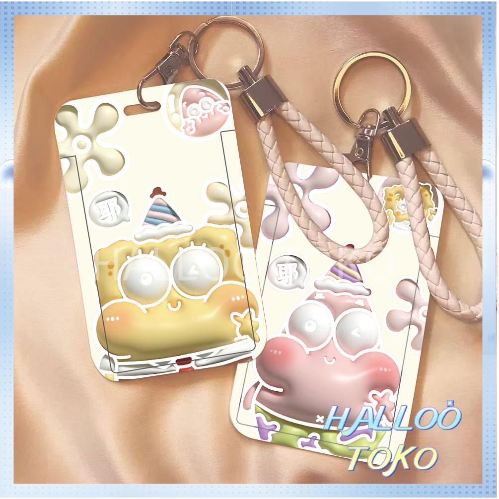 

ID CARD HOLDER MOTIF KAWAII TEMPAT KARTU PHOTOCARD PHOTO CARD Pelindung + SpongeBob Dan Patrick Untuk Ulang Tahun