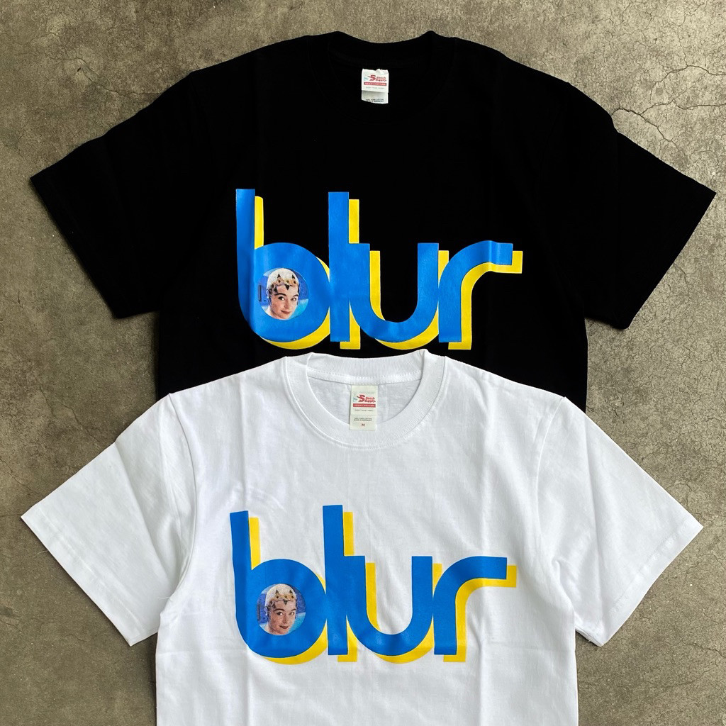 Kaos Blur Leisure Tshirt  White Baju Band