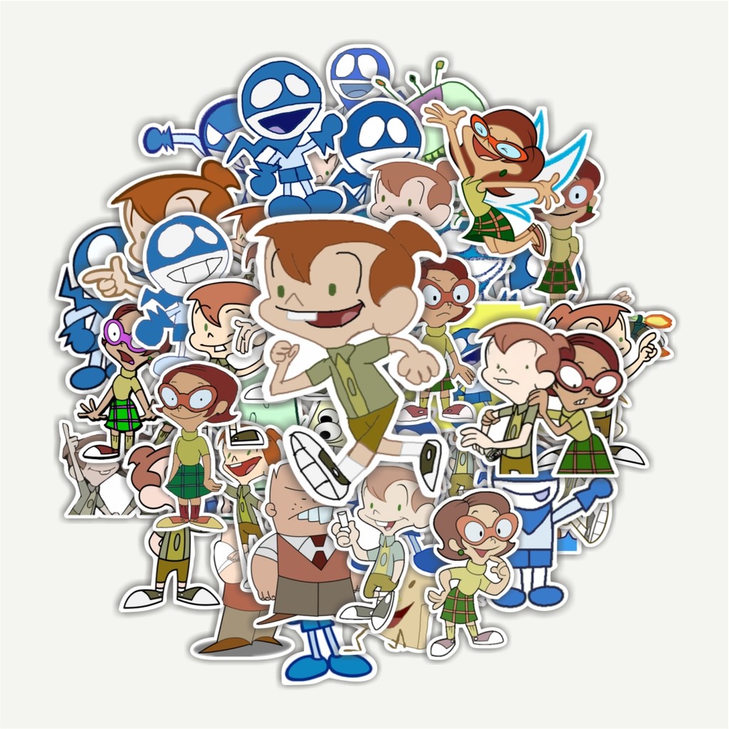 

Sticker Pack Stiker Kartun Chalkzone Dekorasi Lucu Kreatif untuk Notebook, Skateboard, HP