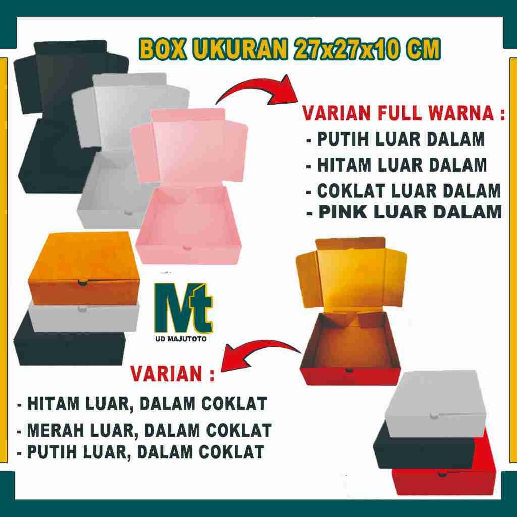 

Box 27x27x10 cm / Box Lipat Depan / Box Packing / Box Hampers / Box Boneka