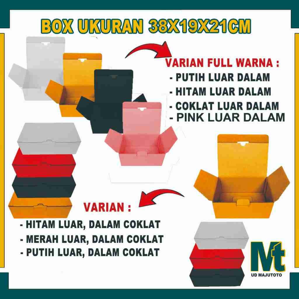 

Box 38x19x21 cm / Box Sliplock / Kardus Polos