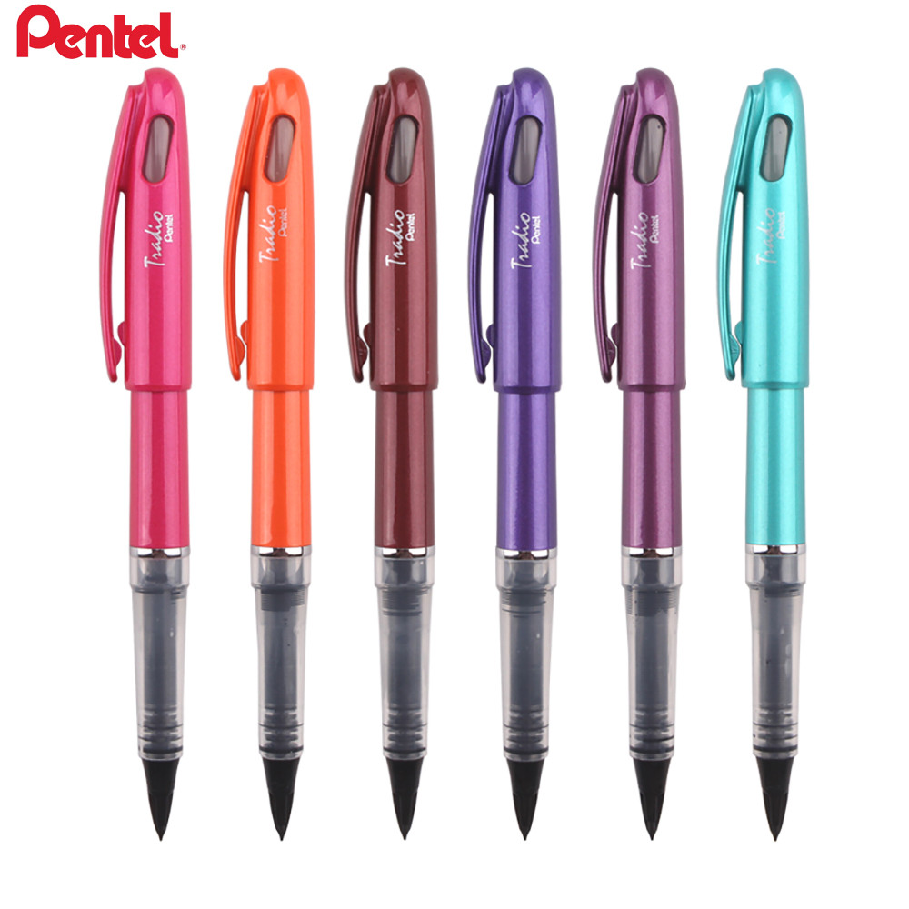 

1Pcs Japan Pentel TRJ96 Limited Black Duckbill Gel Pen Creative Soft Head Hook Line Pen Comic Hand-painted Sketch Pen