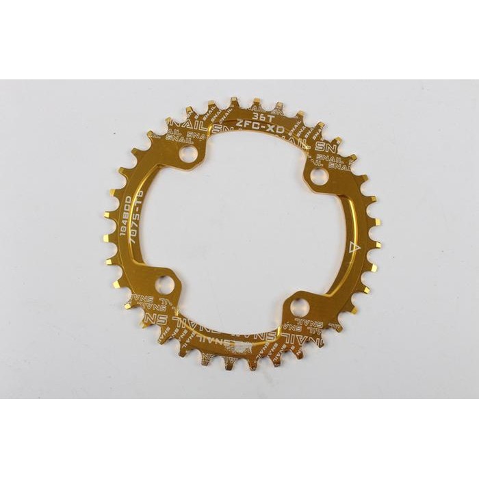 snail chain ring 36T BCD 104 Narrow wide Chainring BCD 104mm 36T - Gold