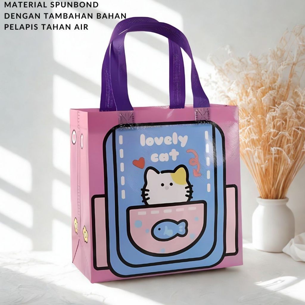 

Tas Hadiah Hari Anak Dopamin - Tas Kado Ultah TK & Tas Snack Permen - Souvenir Premium Lucu & Unik - Free Custom Nama