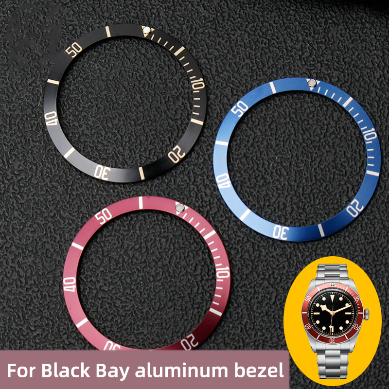 For Tudor Scale Ring 12 O'clock Green Luminous Beads PELAGES M79230N Bezel ert Fit Red blue black wa