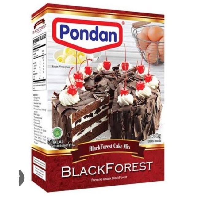 

Tepung Pondan Blackforest Panggang / kukus - AMY