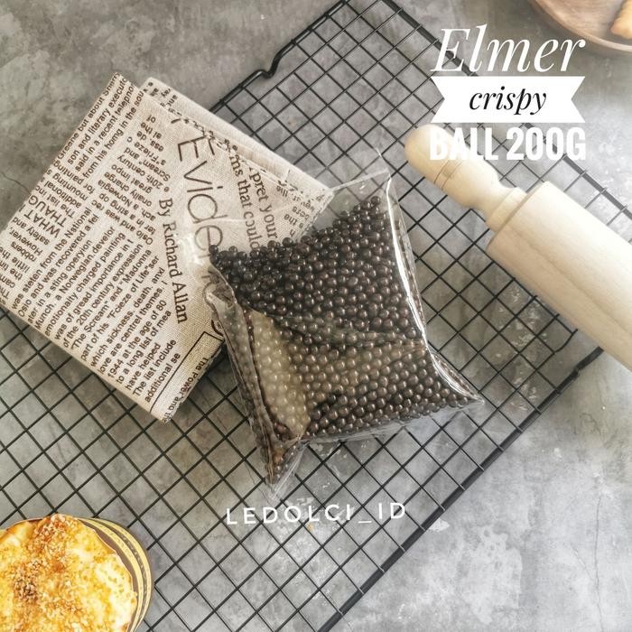 

PROMO! ELMER CRISPY CHOCO BALL KEMASAN 200 GRAM - DARK CHOCO