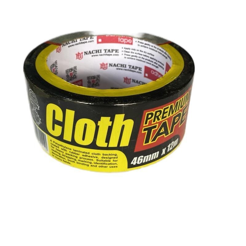 

Lakban Kain Hitam NACHI 2 Inch x 12M - Cloth Tape Kuat Serbaguna untuk Kabel, Karpet, Pipa, Panggung, Listrik & Instalasi