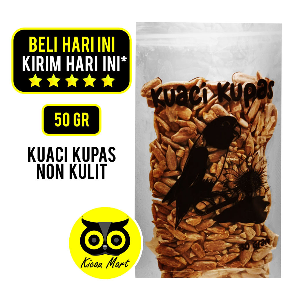 KICAU MART Biji Kuaci Kupas Kwaci Non Kulit Premium Bunga Matahari Sunflower Seed Grade A
Pakan Maka