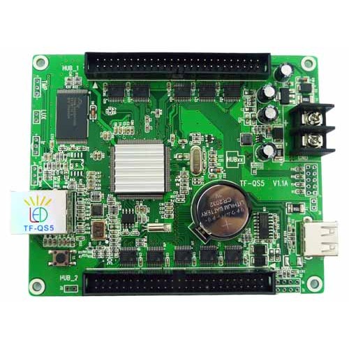 TF-QS5 replace TF-VTA02 RGB Video asynchronous LED display controller card supports Lan port USB por