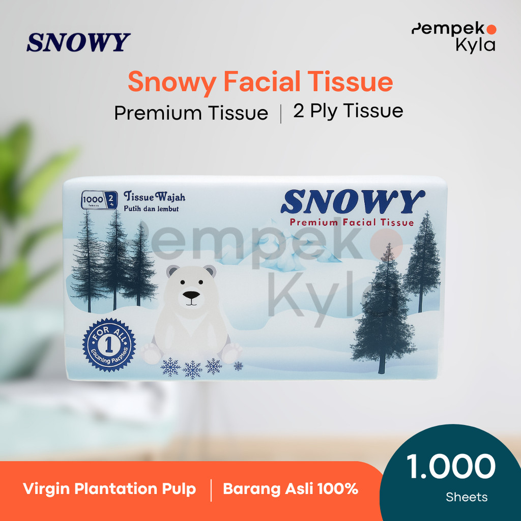 Tissue facial Snowy 1000 sheets / tissue 1000 sheets