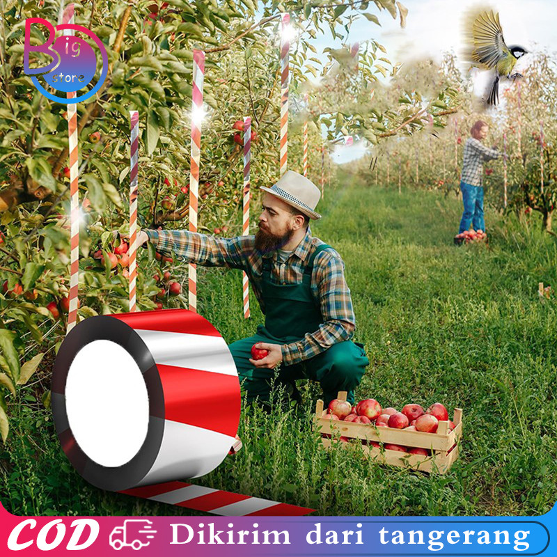 80m Reflektif Sabuk Pita Pengusir Burung Sawah Pengusir Burung Pipit Di Sawah Tali Pengusir Burung P
