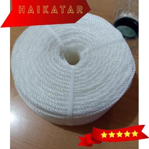 Tali tambang plastik 6 mm PerRoll - Tambang Plastik ukr 6 mm - Putih