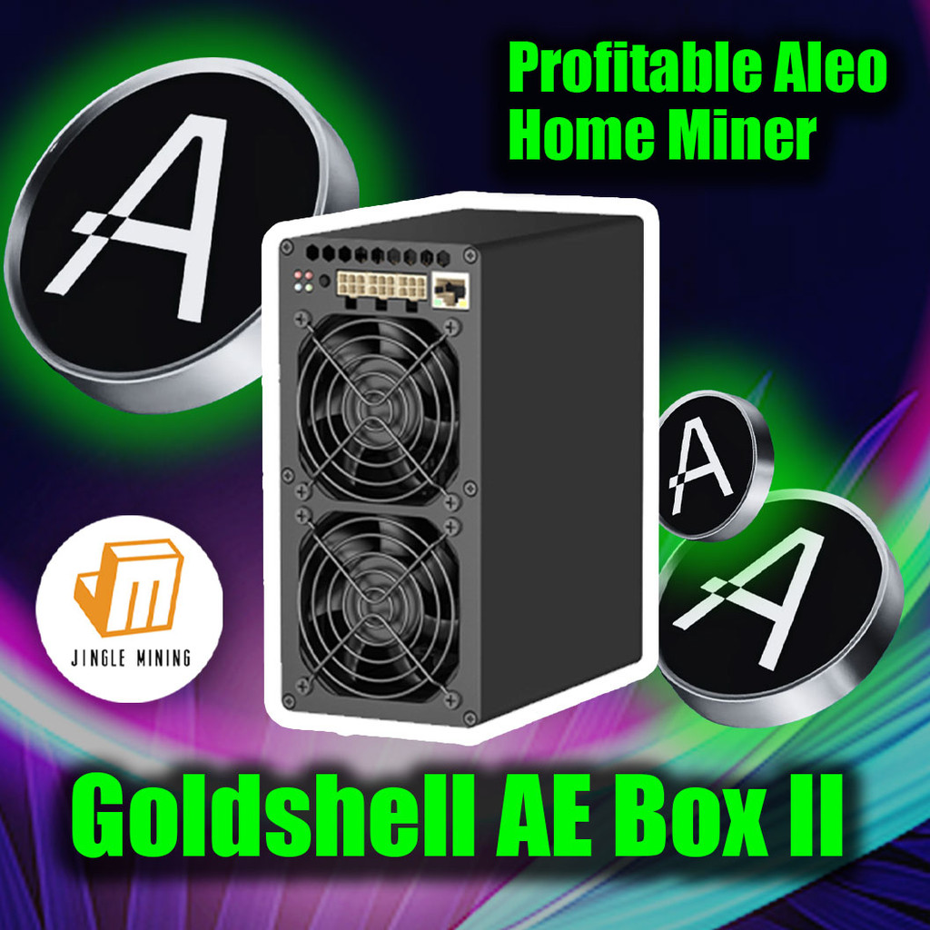 Jingle Mining Goldshell AE BOX II 54Mh/s 530W Aleo Coin Miner Without PSU ASIC Aleo Miner Low Noise 