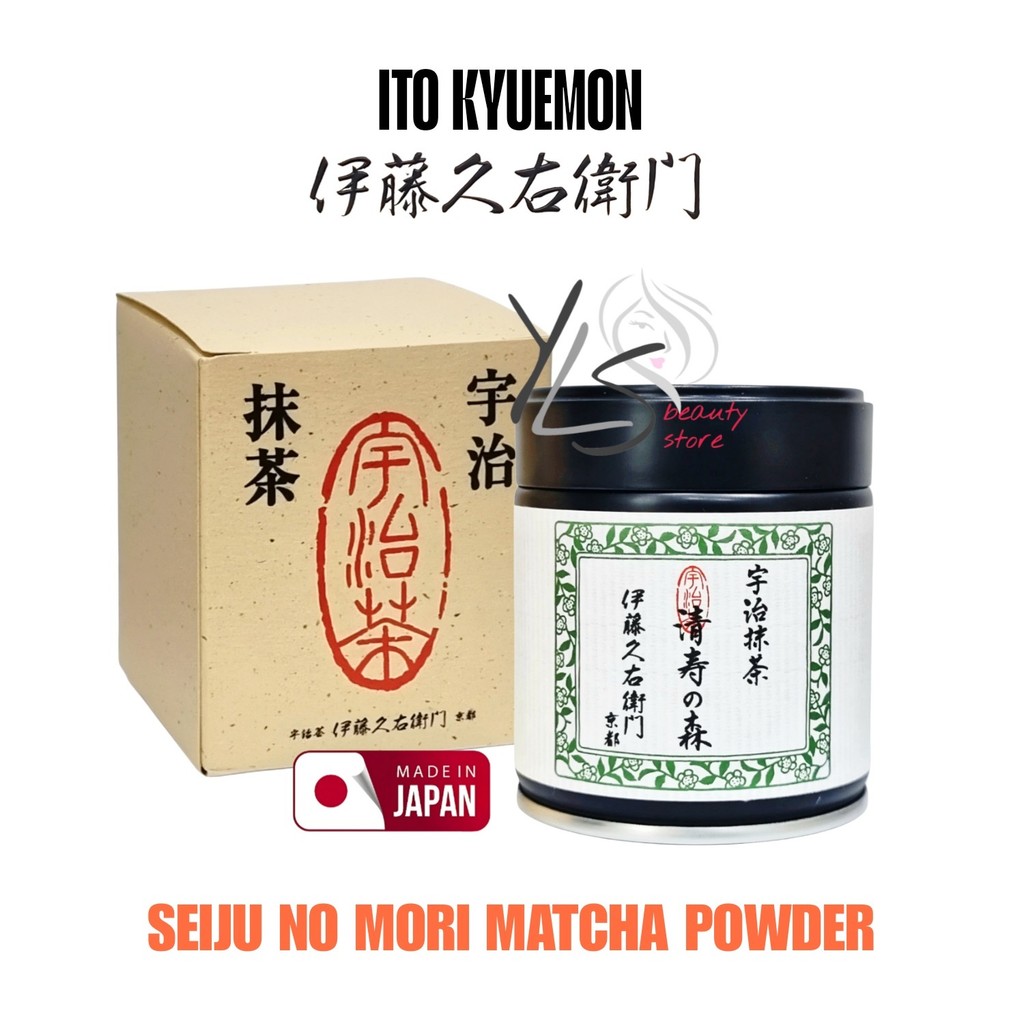 

ITO KYUEMON SEIJUNOMORI UJI MATCHA POWDER 20g - BUBUK MATHCA KYOTO JEPANG PREMIUM CEREMONIAL GRADE