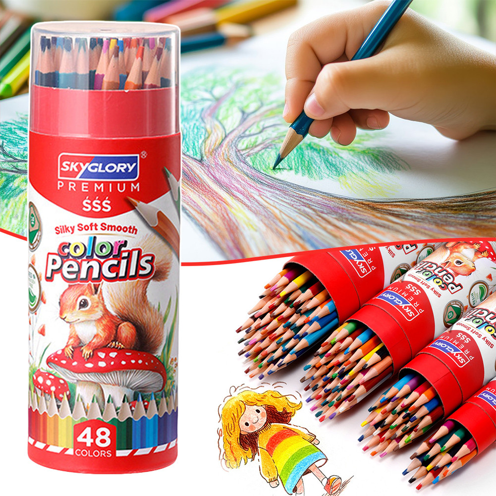

Soft Cores Colored Pencil Sets Silky Smoothing Soft Color Pencils Set Professional Painting Supplies Present For Kids Boys Girls