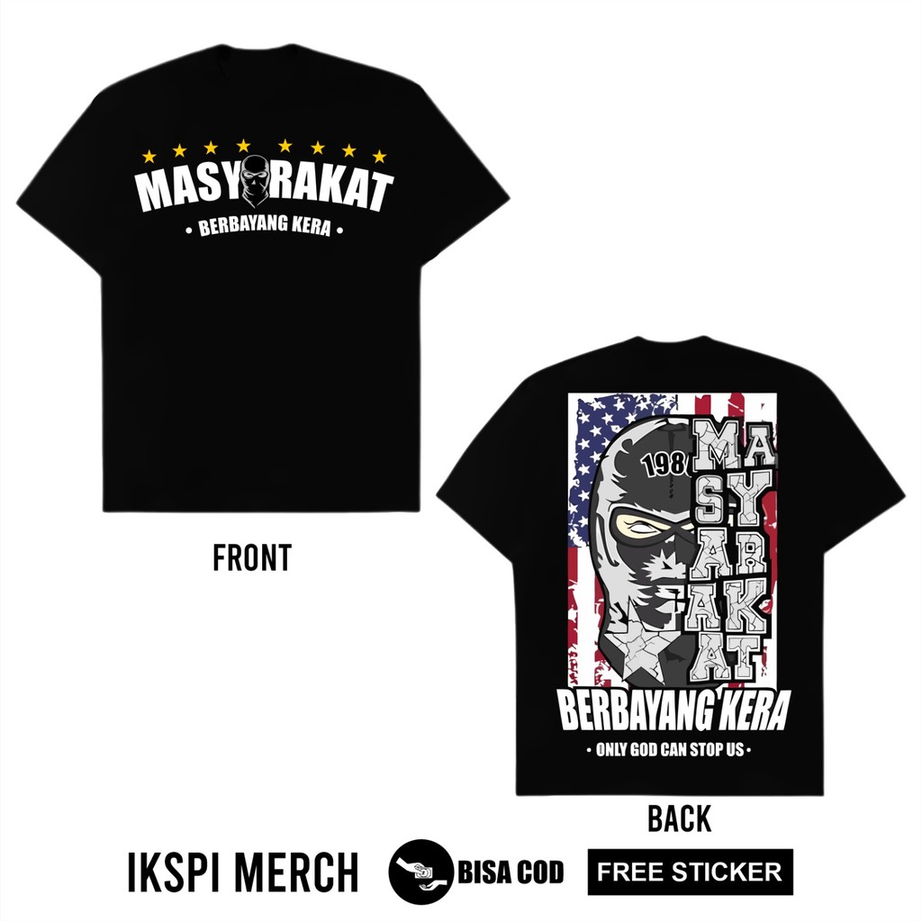 KAOS IKSPI MASYARAKAT BERBAYANG KERA KAOS MAWAR IKSPI - KAOS IKSPI TERBARU - KAOS IKSPI SIMPEL(KPSB)