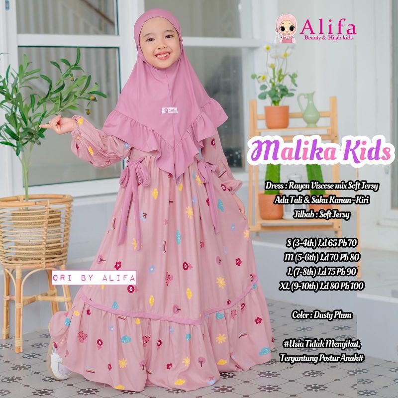 MALIKA KIDS DRESS (Gamis Anak)  Alifa alya store