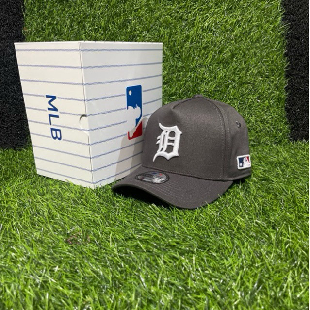 Detroit/ D Putih Bahan Abu Topi Premium Full Tag MLB Topi Baseball