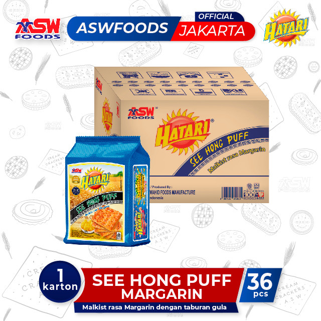 

BITEFUL Hatari See Hong Puff Margarine 245 gr ( 36 Pcs ) - Karton
