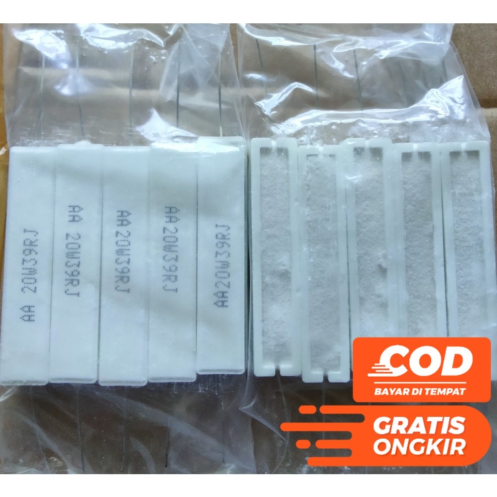 RESISTOR KAPUR 39 OHM 20WATT / R KAPUR 39OHM 20W / RESISTOR 39 OHM 20 WATT