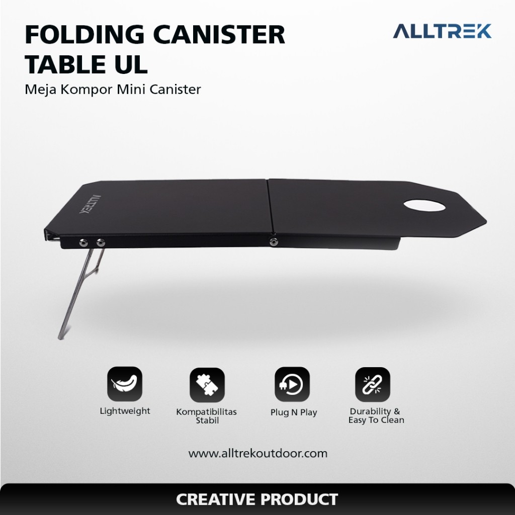 ALLTREK Folding Canister Table Ultralight