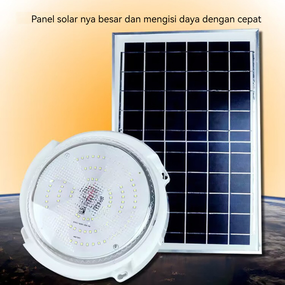 lampu panel surya indoor Solar Ceiling Lampu indoor Solar Cell lampu tenaga surya LED Modern anti Ai