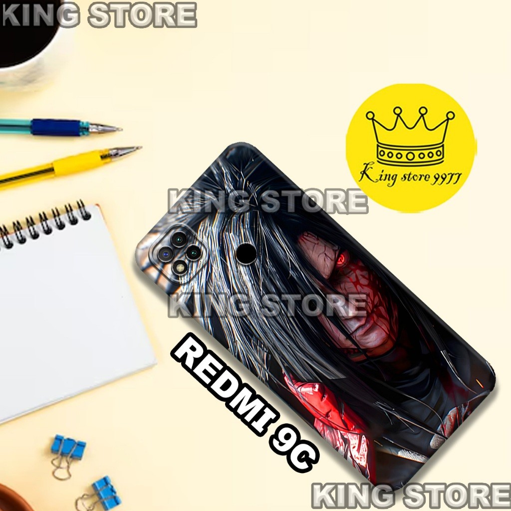 (KS8)  Softcase karet untuk REDMI 9C Motif gambar karakter Anime Naruto/casing REDMI 9C terbaru/kesi