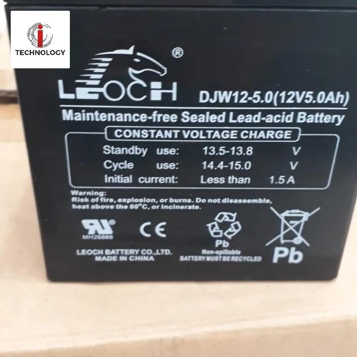 LEOCH Battery 12V 5AH 5.4AH 4ah 4.5ah Batt UPS