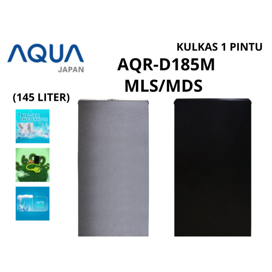 LEMARI ES AQUA AQRD185MDS/MLS | KULKAS AQUA AQR D185 MDS/MLS