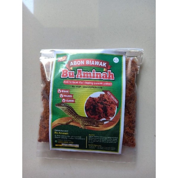 

Abon Biawak Asli Ibu Aminah isi 50 gram